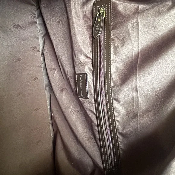 Vintage Polo Ralph Lauren Luggage Coated Canvas & Leather Duffel‎ Bag Wheeled - Picture 9 of 12